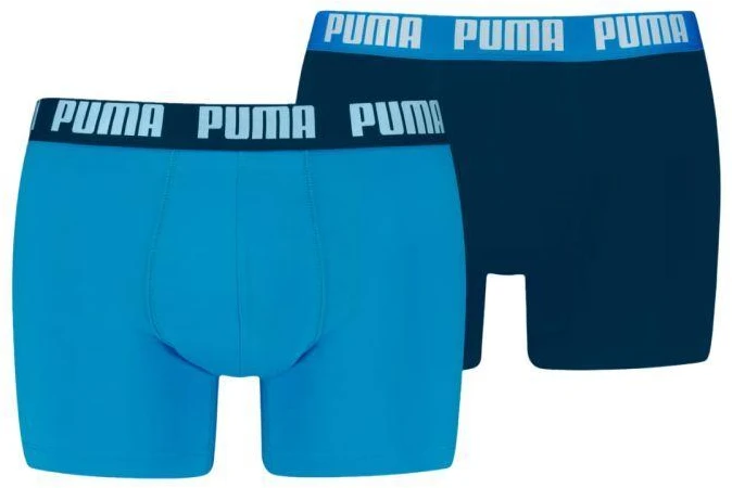 Puma Everyday Basic vyriškos boksininko stiliaus trumpikės, 2 vnt., mėlynos, tamsiai mėlynos spalvos, 938320 12