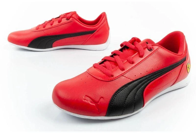 Puma Ferrari Neo Cat Rosso Corsa vyriški sportiniai bateliai, madingi, patogūs, raudoni