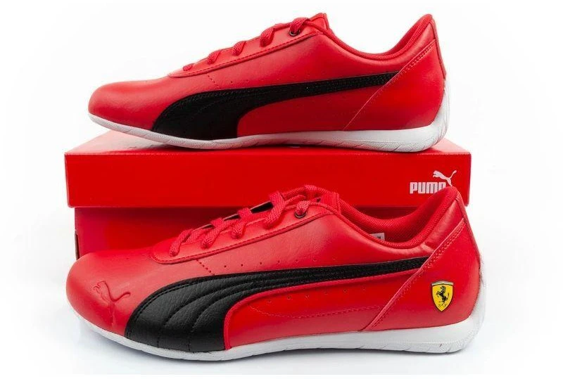 Puma Ferrari Neo Cat Rosso Corsa vyriški sportiniai bateliai, madingi, patogūs, raudoni