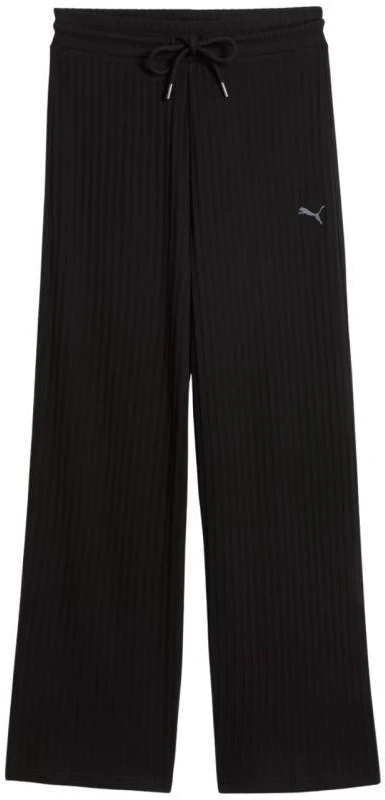 Puma HER Comfort aukšto liemens plačios moteriškos kelnės, juodos, 693284 01