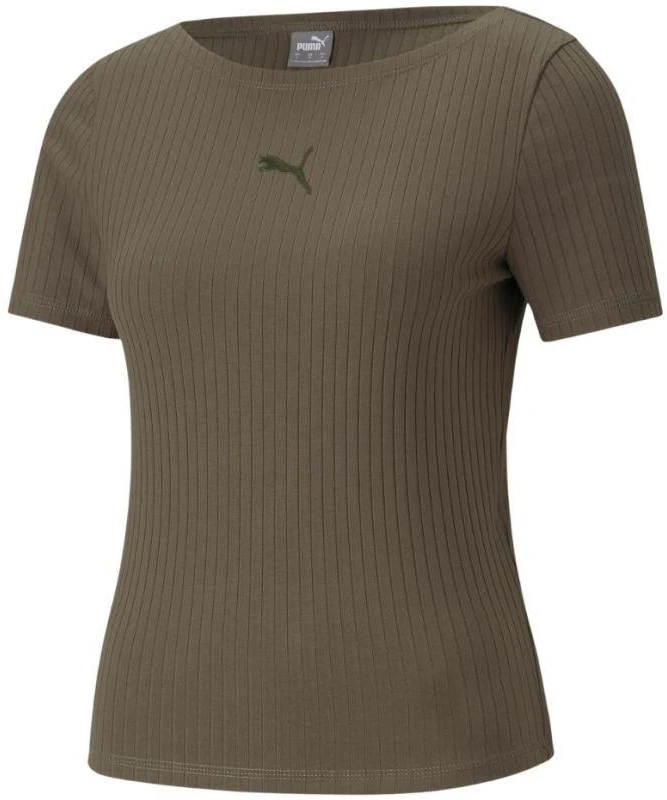 Puma Her Ribbed Slim Tee Vynuoginis lapas W 531917 44