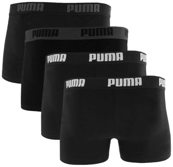 Puma Klasikiniai Vyriški Bokseriai 4 vnt. pakuotė Juodi 938198 01