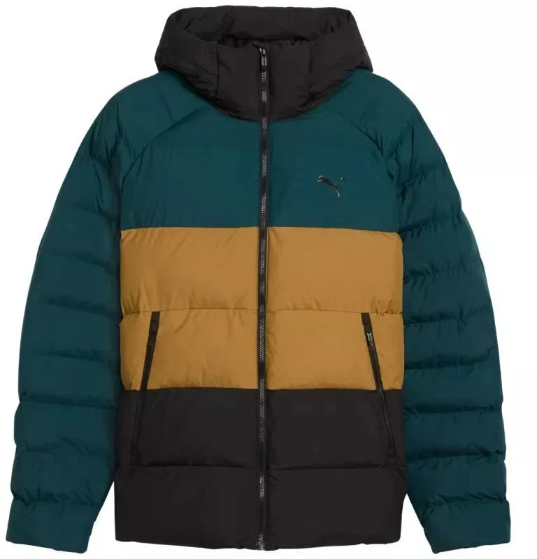 Puma Mono Vyriška Striukė su Gobtuvu Žalia-Ruda-Juoda 688367 75