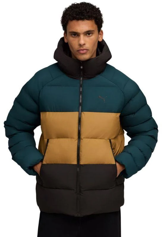 Puma Mono Vyriška Striukė su Gobtuvu Žalia-Ruda-Juoda 688367 75