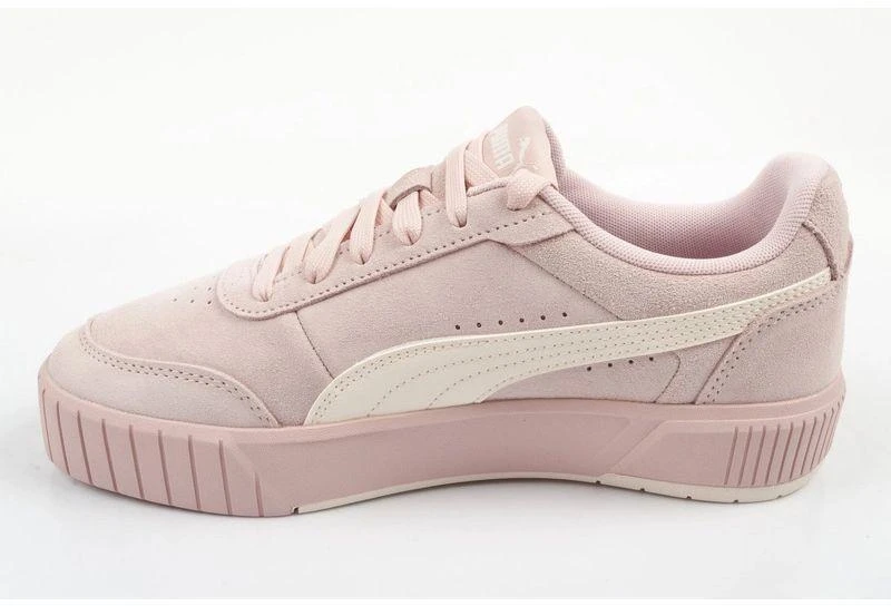 Puma moteriški sportiniai bateliai Carina Mia SD pudrinės rožinės spalvos odiniai patogūs kedai