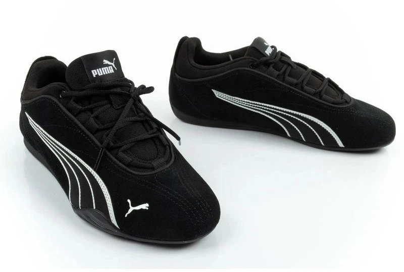Puma moteriški sportiniai bateliai Catch Soleil SD, juodi, iš natūralios odos, stilingi