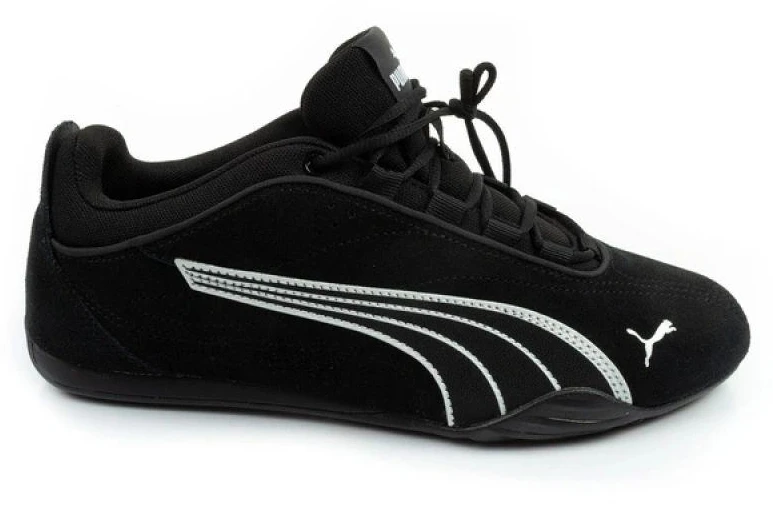 Puma moteriški sportiniai bateliai Catch Soleil SD, juodi, iš natūralios odos, stilingi