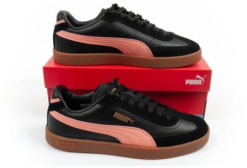 Puma moteriški sportiniai bateliai CLub II Era – stilingi juodi odiniai kedai