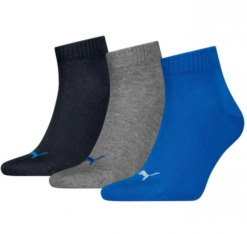 PUMA Quarter Plain kojinės, 3 poros