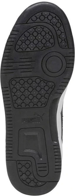 Puma Rebound V6 Lo Mid vaikiški batai balti ir juodi 393833 01