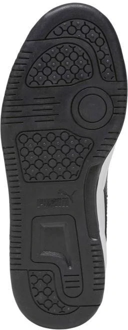 Puma Rebound V6 Lo Mid vaikiški batai balti ir juodi 393833 01