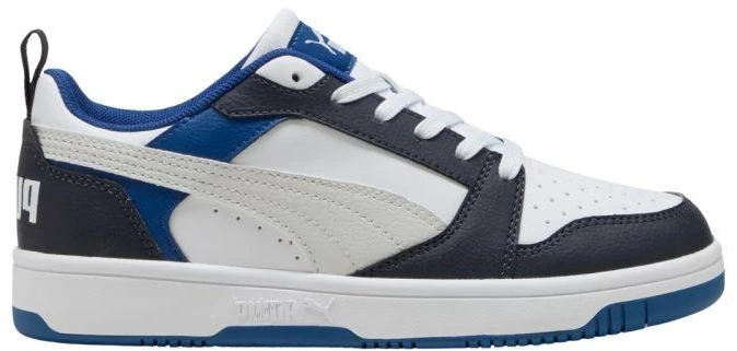 Puma Rebound V6 Lo Mid vaikiški batai balti ir mėlyni 393833 28
