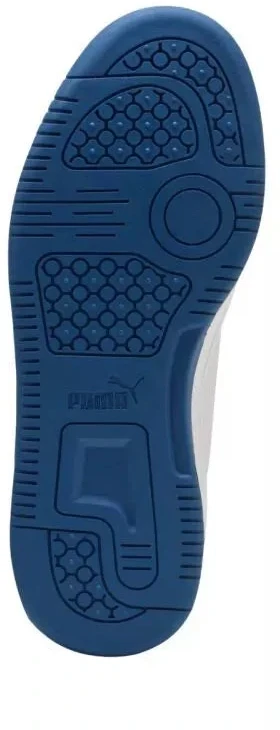 Puma Rebound V6 Lo Mid vaikiški batai balti ir mėlyni 393833 28