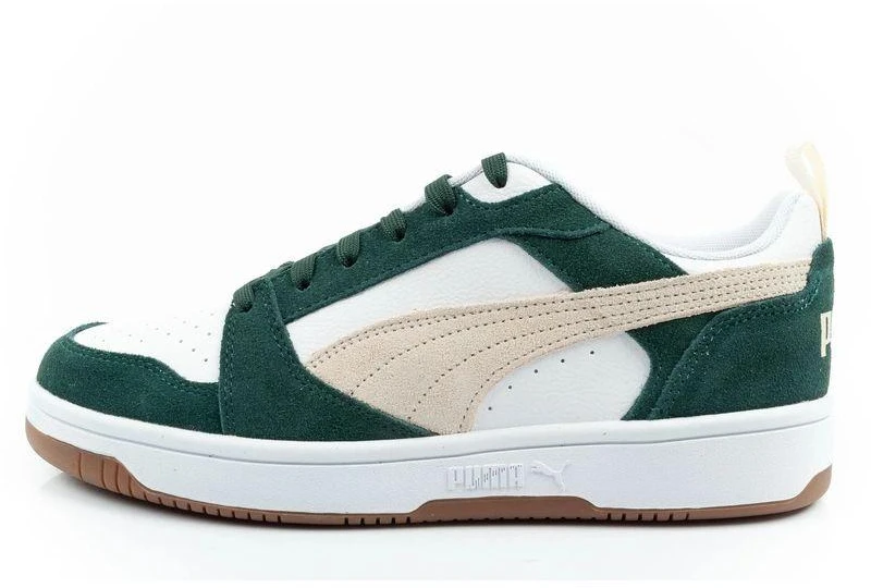 Puma Rebound v6 vyriški sportiniai kedai madingi patogūs balti žali
