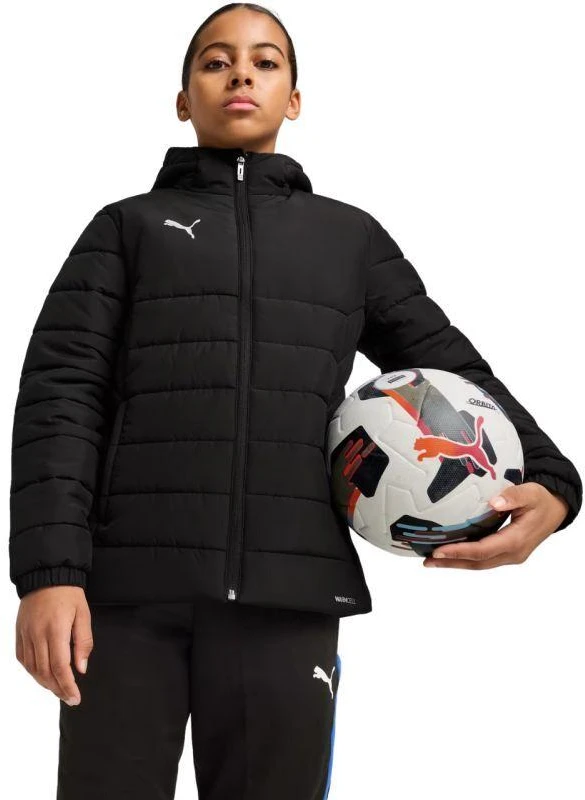 Puma Team Additions Vaikams su pamušalu striukė su gobtuvu Juoda 659738 03