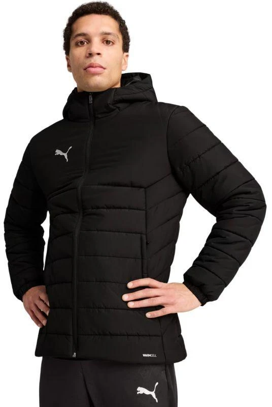 Puma Team Additions Vyriškis su gobtuvu dygsniuota striukė Juoda 659795 03