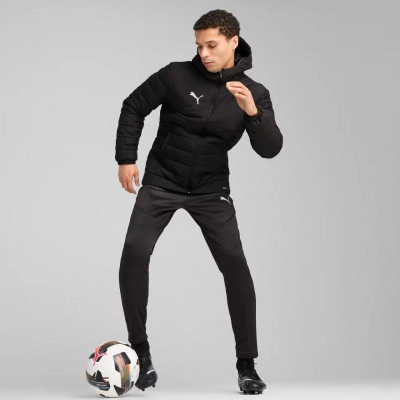 Puma Team Additions Vyriškis su gobtuvu dygsniuota striukė Juoda 659795 03