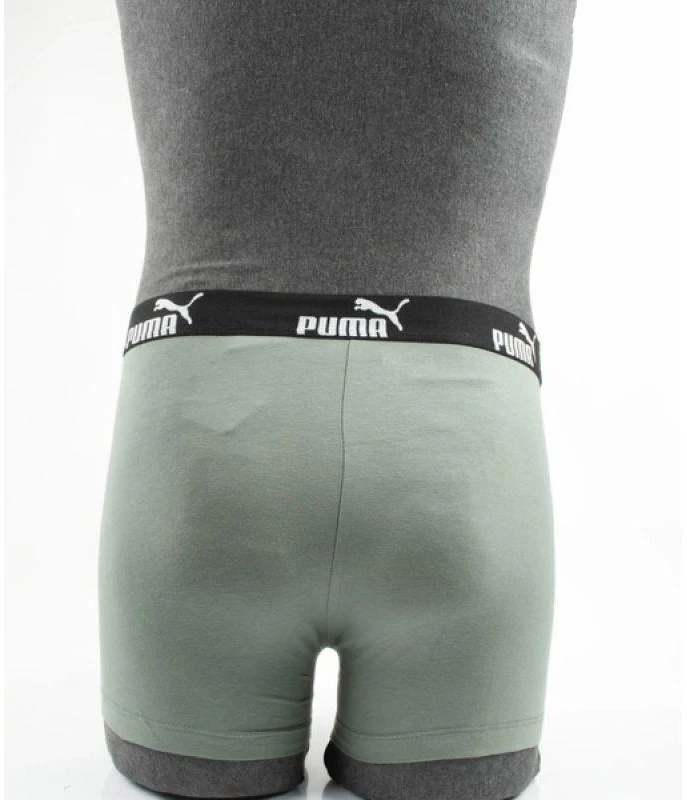 Puma Vyriški bokseriai trumpikės, 9 vnt. pakuotė, juodi, pilki, chaki, patogūs, medvilniniai