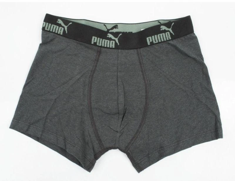 Puma Vyriški bokseriai trumpikės, 9 vnt. pakuotė, juodi, pilki, chaki, patogūs, medvilniniai