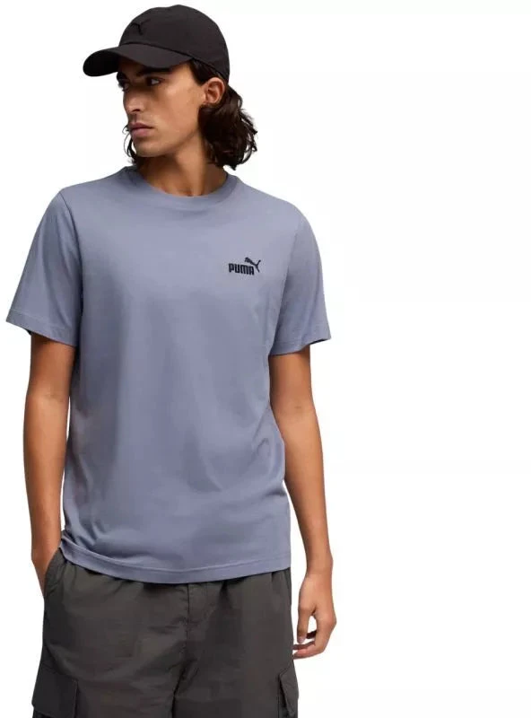 Puma Vyriški ESS Mažas Nr. 1 Logotipo Marškinėliai Violetiniai 682535 65