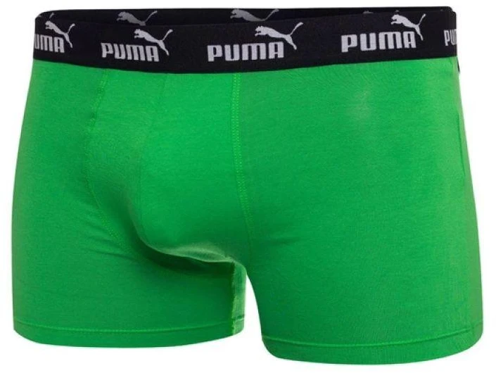 Puma vyriški patogūs medvilniniai bokseriai, 2 vnt., žali ir pilki