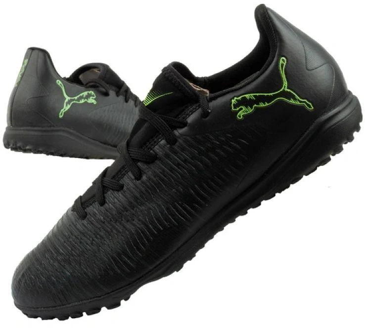 Puma vyriški sportiniai batai Future 8 Play TT futbolo batai su dirbtine danga, juodi-žali