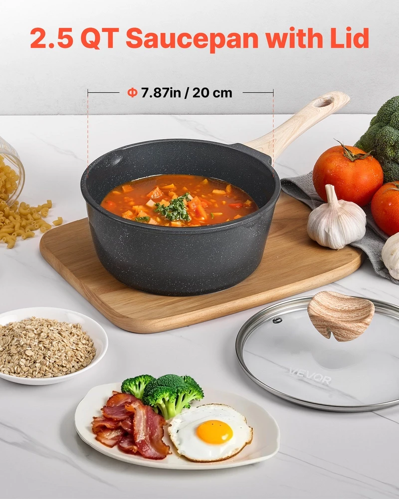 VEVOR 2,5 l puodas su nuimama rankena