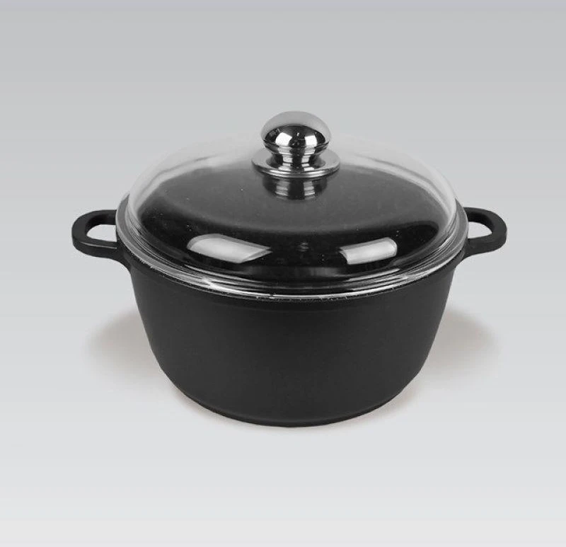Maestro MR-4628C Puodas su dangčiu 28 cm 5,8 l Juodas
