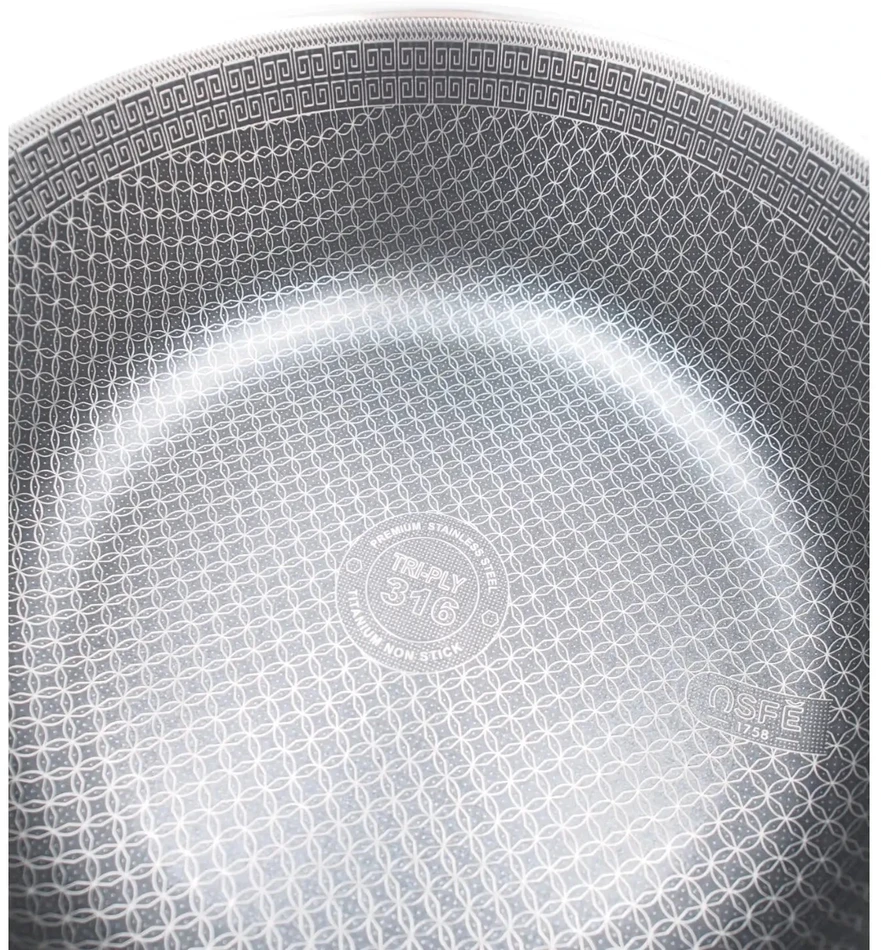 Puodas su dangčiu OSFÉ Tri-Ply, 24 cm, 5 l