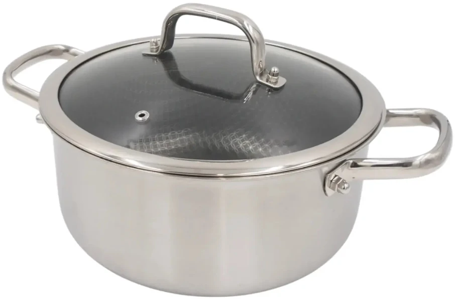 Puodas su dangčiu OSFÉ Tri-Ply, 24 cm, 5 l