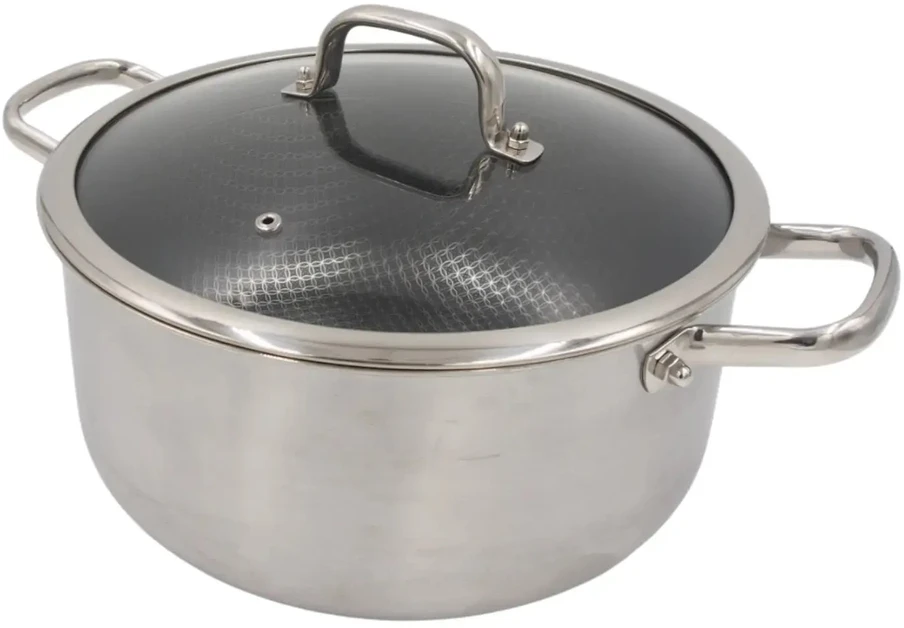 Puodas su dangčiu OSFÉ Tri-Ply, 26 cm, 7 l