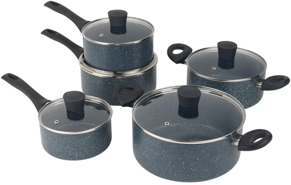 Puodų ir keptuvių rinkinys Russell Hobbs Nightfall, 5 vnt
