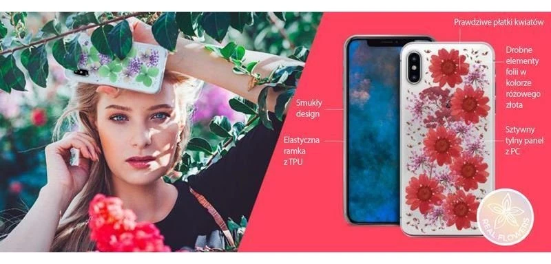 PURO Glam Hippie Chic Cover - dėklas skirtas Apple iPhone XR real žalias flower petals