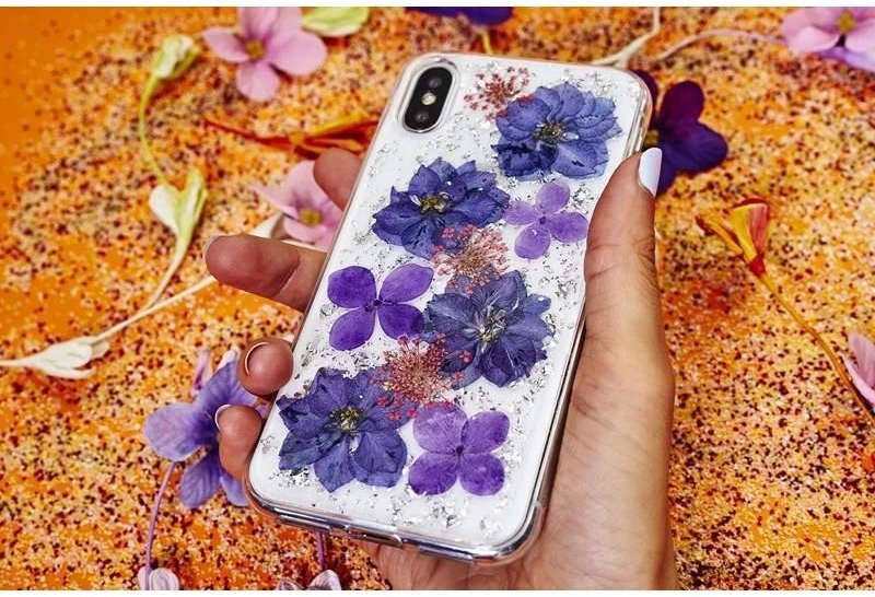 PURO Glam Hippie Chic Cover - dėklas skirtas Apple iPhone XR real žalias flower petals