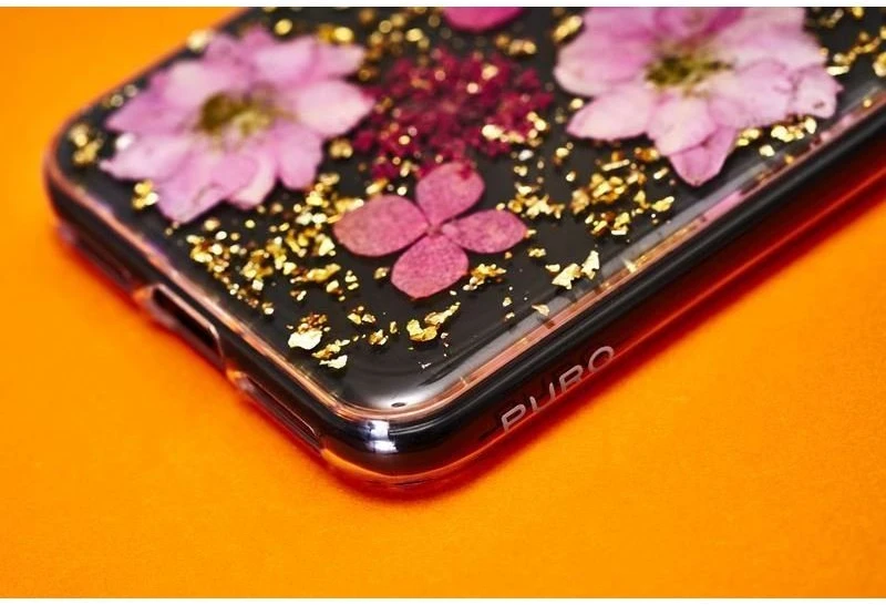 PURO Glam Hippie Chic Cover - dėklas skirtas Apple iPhone XR real žalias flower petals