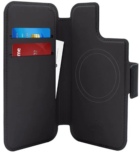 Dėklas SBS PURO Folio MagSafe Case – iPhone 14 Plus / 12 Pro Max Case (Juodas)