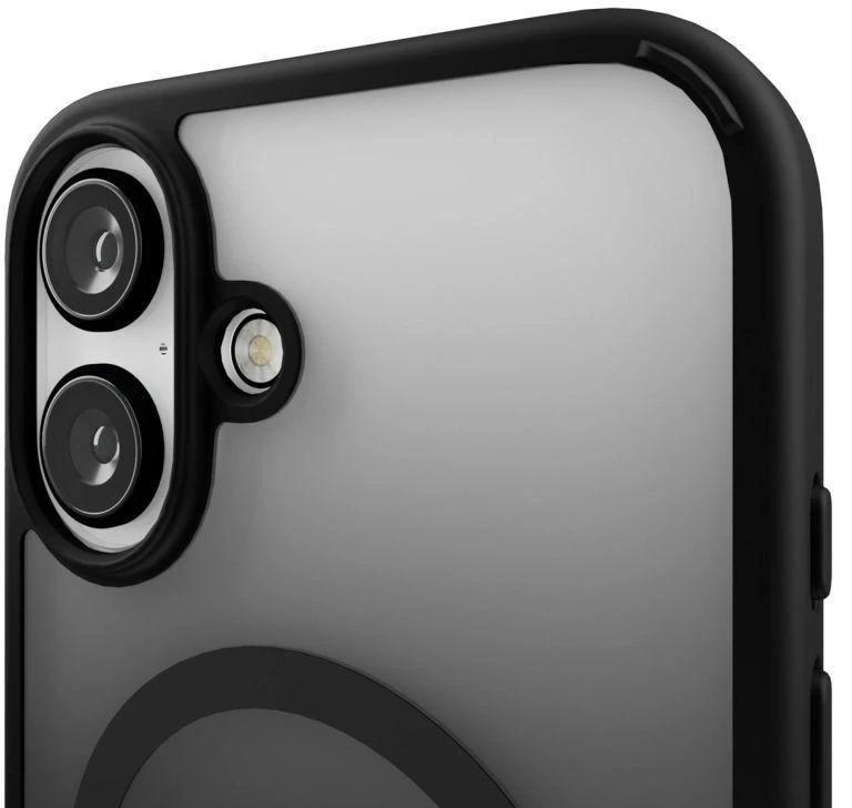 Puro Gradientinis MagSafe Silikoninis Dėklas iPhone 16 - Juodas