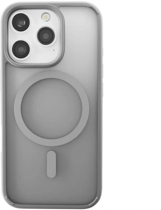 Puro Gradientinis MagSafe Silikoninis dėklas iPhone 16 Pro Max - Sidabrinis