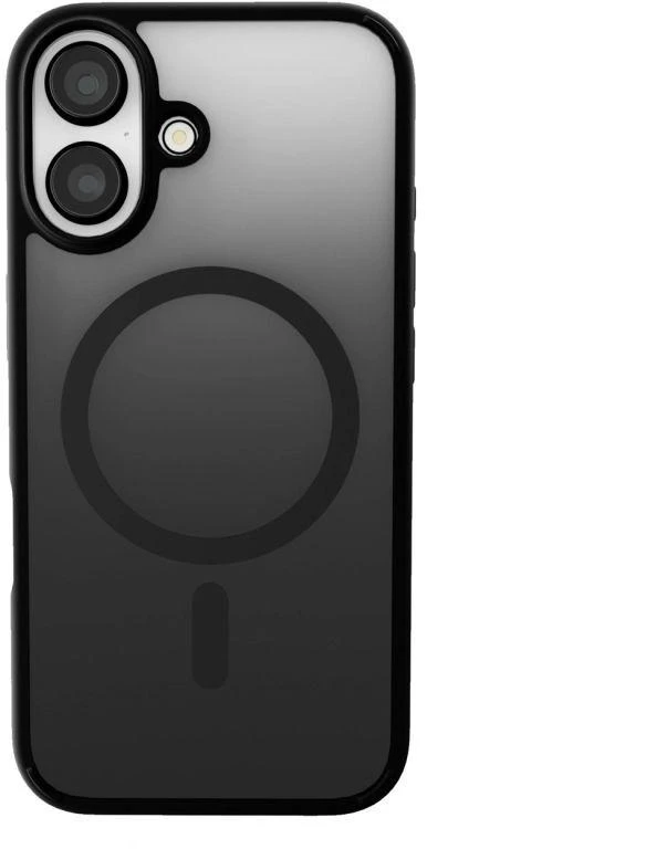 Puro Gradientinis MagSafe Silikoninis Dėklas iPhone 16 - Juodas
