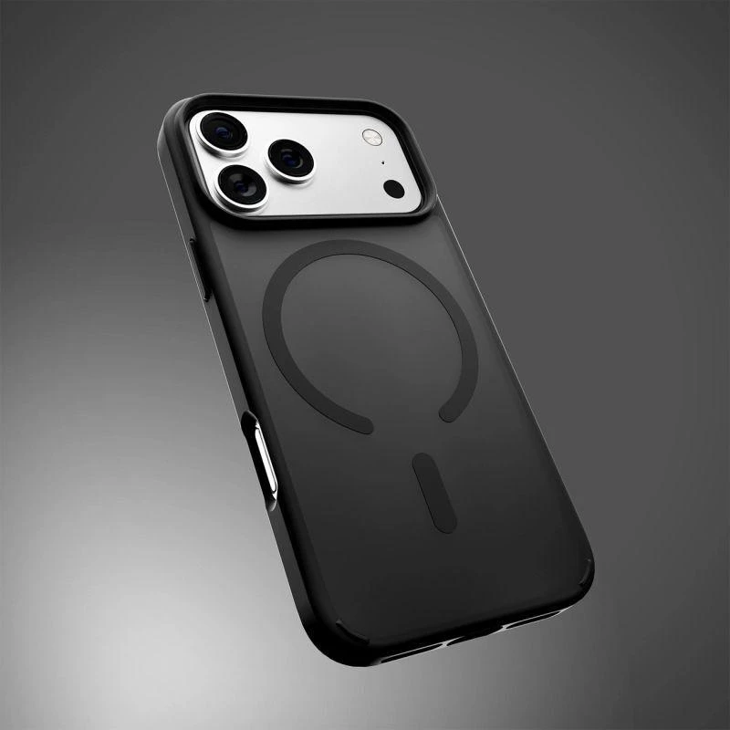 Puro Gradientinis TPU dėklas iPhone 17 Pro Max, suderinamas su MagSafe - Juodas