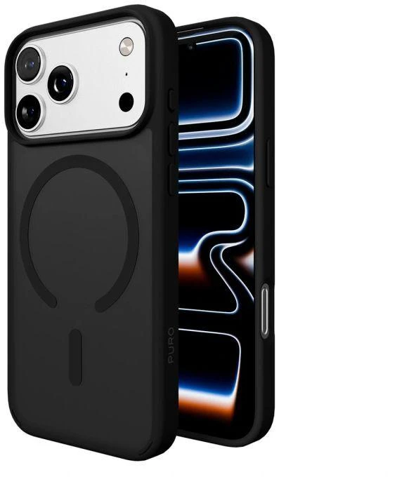 Puro Gradientinis TPU dėklas iPhone 17 Pro Max, suderinamas su MagSafe - Juodas