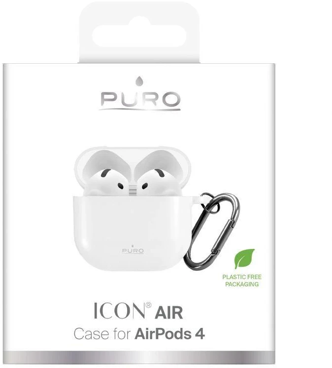Puro Icon dėklas AirPods 4 - Balta