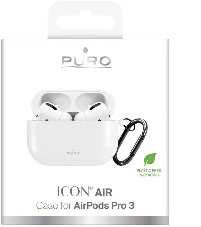 Puro Icon dėklas skirta AirPods Pro 3 - Balta