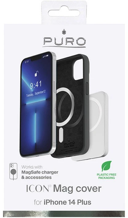 SBS Dėklas PURO skirtas iPhone 14 Max, juodas / IPC1467ICONMAGBLK