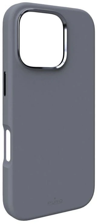 Silikoninis Puro Icon Mag Pro MagSafe Apple iPhone 16 Pro – dėklas telefonui pilkos spalvos