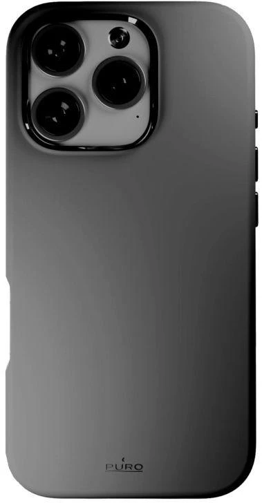 Silikoninis Puro Icon Mag Pro MagSafe Apple iPhone 16 Pro – dėklas telefonui pilkos spalvos