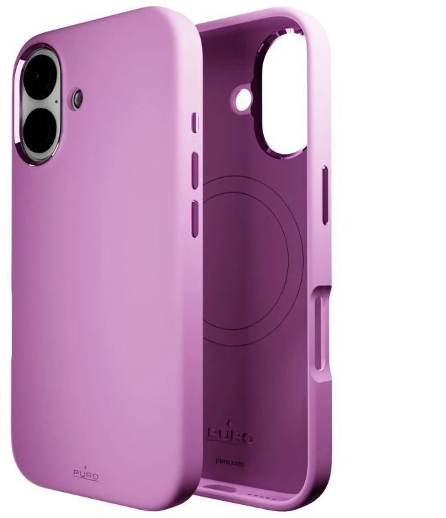 iPhone 16 silikoninis dėklas PURO, ICON MAG PRO, rožinis / PUIPC1661ICONMPROSE / 2512399
