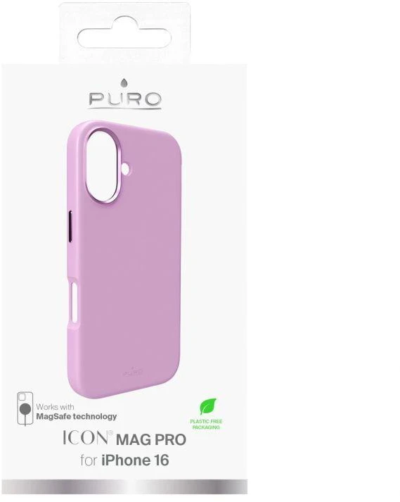 iPhone 16 silikoninis dėklas PURO, ICON MAG PRO, rožinis / PUIPC1661ICONMPROSE / 2512399