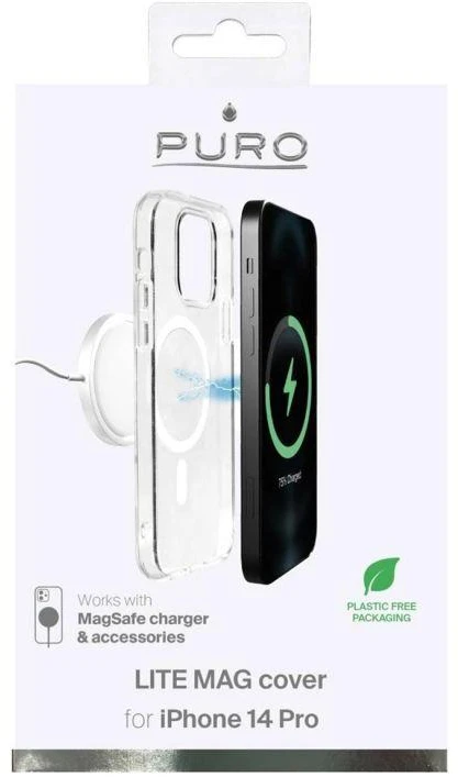 SBS Dėklas PURO skirtas iPhone 14 Pro Max, magsafe, permatomas / IPC14P61LITEMAGTR