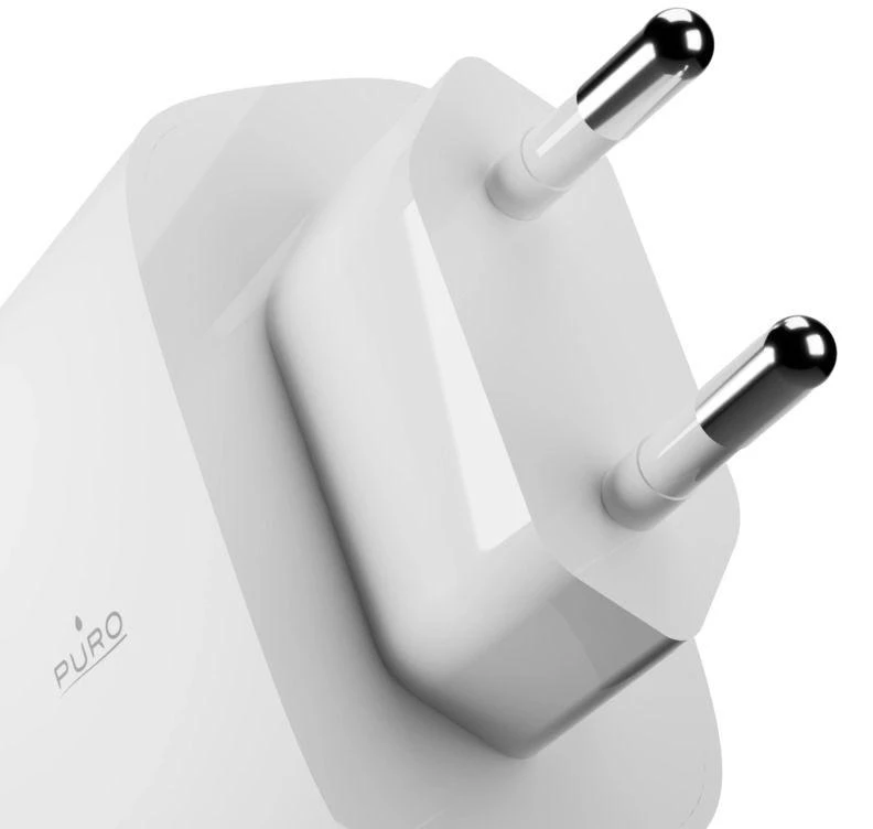 Puro PROLITE 45W USB-C laidinis įkroviklis – baltos spalvos